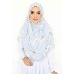 MK Basic Premium Floral Misty Blue