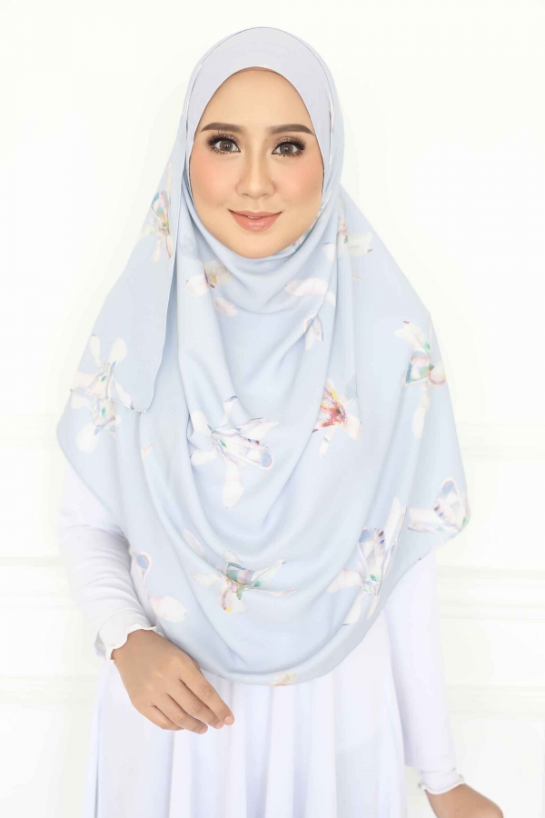 Classic Premium Floral Misty Blue