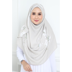 MK Basic Premium Floral Soft Grey