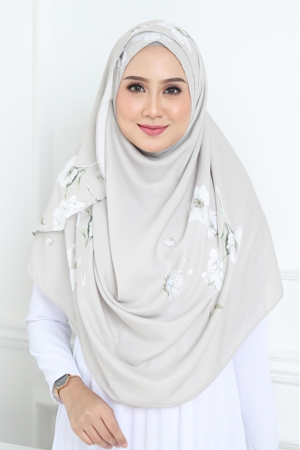 MK Basic Premium Floral Soft Grey